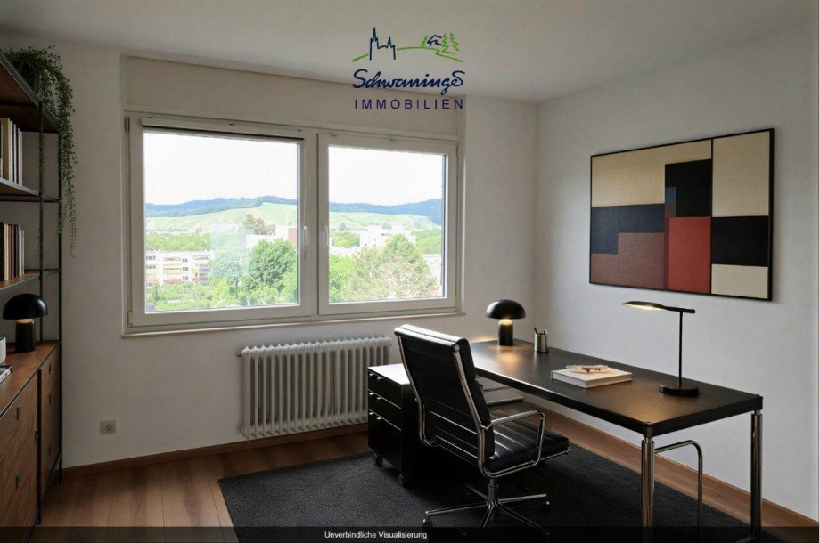 Einrichtungsbeispiel G�ste-/ Arbeitszimmer Terrassenwohnung Denzlingen