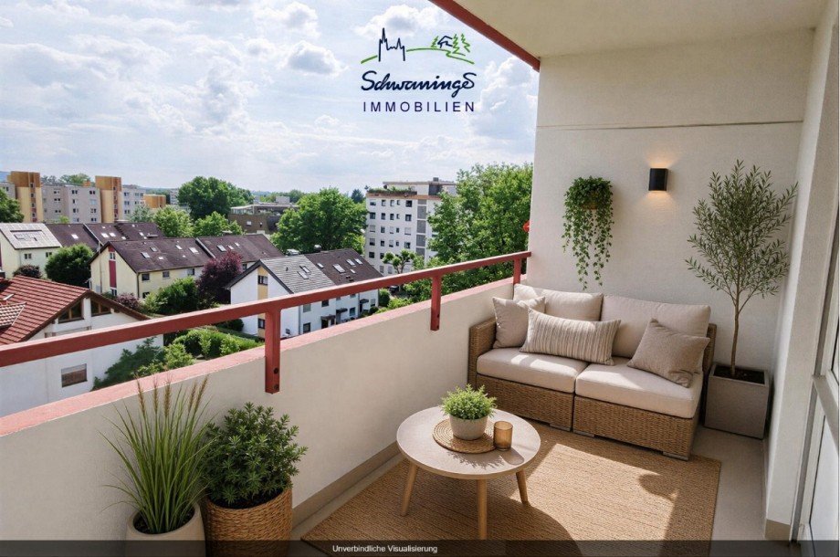Einrichtungsbeispiel S�dloggia Terrassenwohnung Denzlingen