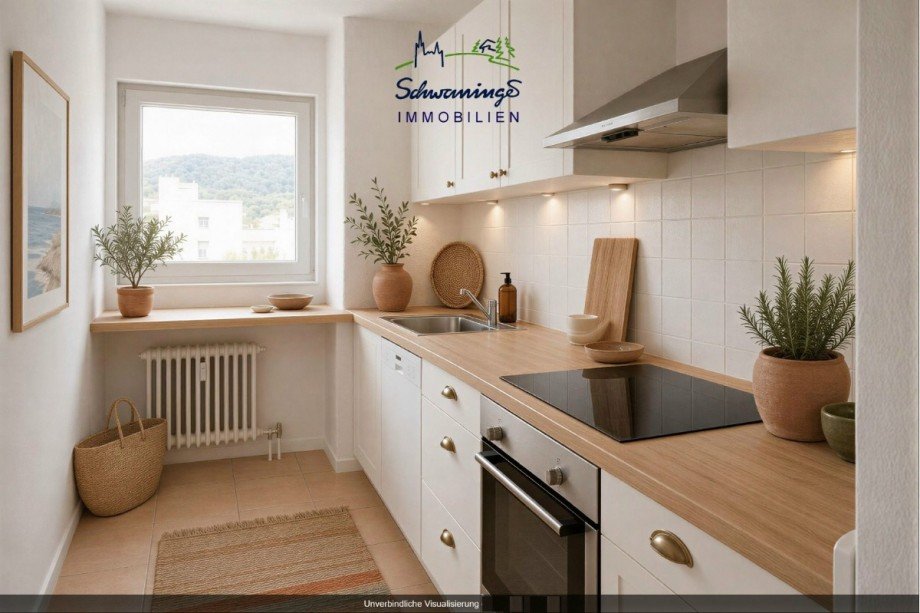 Einrichtungsbeispiel K�che Terrassenwohnung Denzlingen